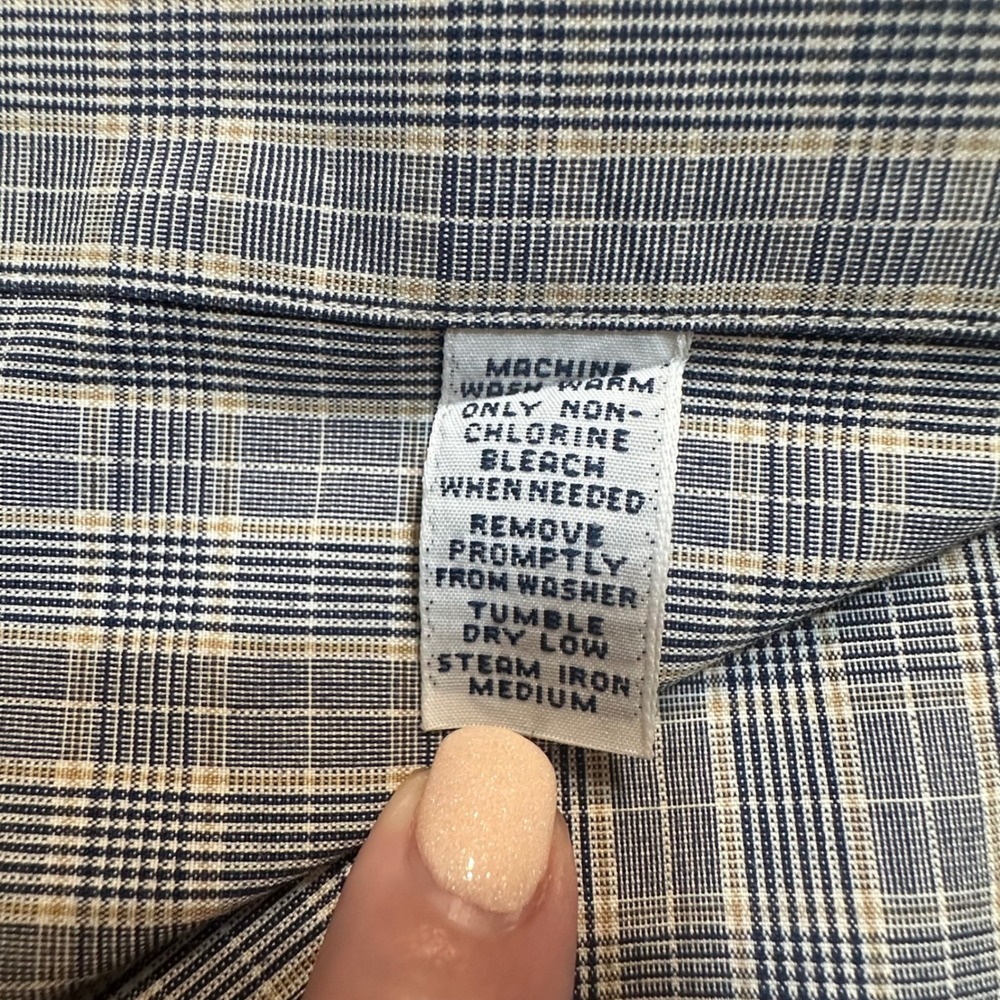 Ralph Lauren Blake Mens XL Plaid Button Down Shirt 100% Cotton Long Sleeve - Picture 9 of 10